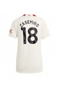 Fotbalové Dres Manchester United Casemiro #18 Dámské Třetí Oblečení 2023-24 Krátký Rukáv